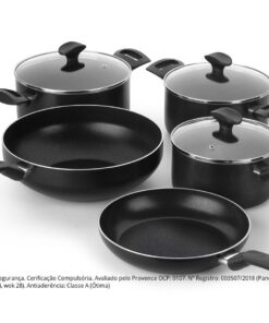 Jogo De Panelas Por Indução Antiaderente 5 Unidades Induct+ Multiflon